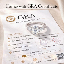 Luxury 1.5CT Oval Moissanite Ring – Diamond-Like Sparkle | 925 Sterling Silver