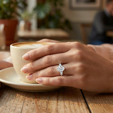 Luxury 1.5CT Oval Moissanite Ring – Diamond-Like Sparkle | 925 Sterling Silver